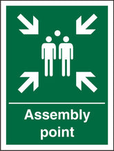 SECO Safe Precedure Safety Sign Assembly Point Semi Rigid Plastic 150 x 200mm - SP052SRP150X200